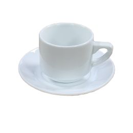 tasse et sous-tasse à café Ecotel